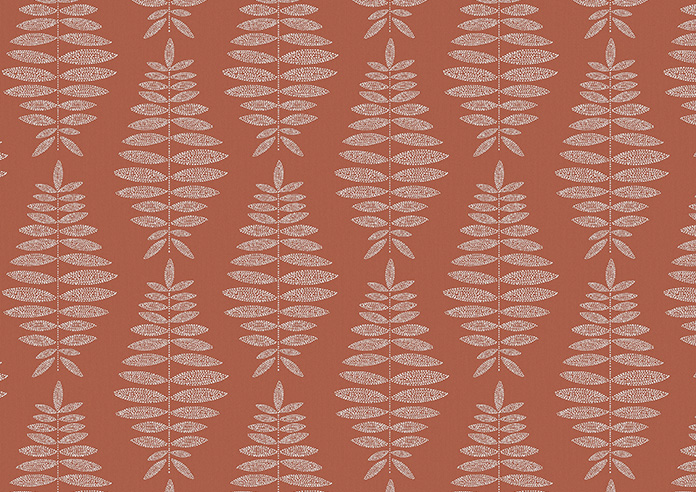 Fern Leaves, Russett - Twist&Fit Roller Blind - Image 6